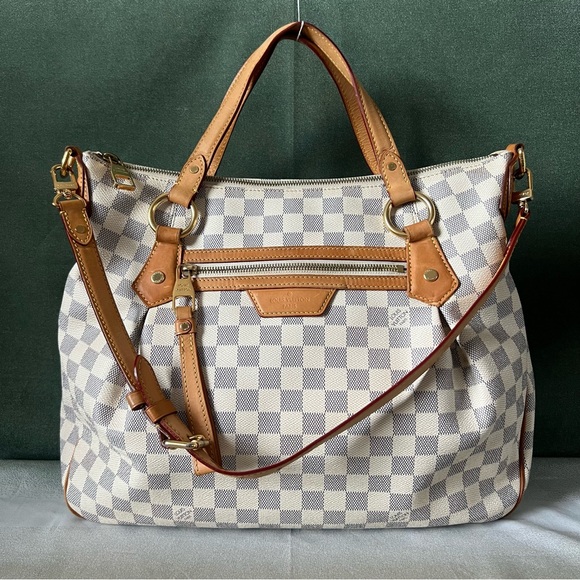 Louis Vuitton Damier Azur Evora MM Zipper Tote - Picture 1 of 16